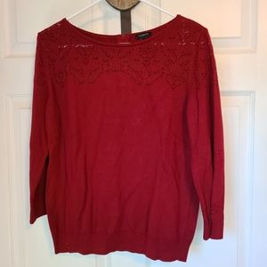 Talbots Women's Blouse, Size: Medium Color: Red